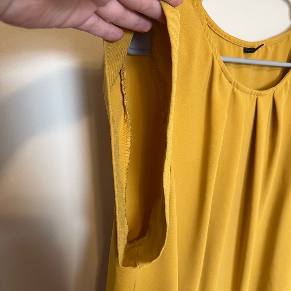 Shein Mustard Yellow Blouse - Picture 4 of 7